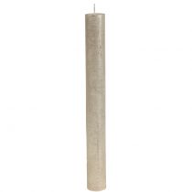 daiktų Kūginės žvakės vienspalvės šampanas 34mm x 300mm 4 vnt