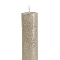 daiktų Kūginės žvakės vienspalvės šampanas 34mm x 240mm 4 vnt