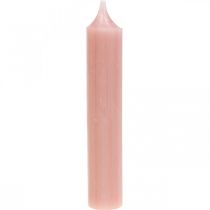 daiktų Strypų žvakės, trumpos, rožinės žvakės deko kilpai Ø21/110mm 6vnt.