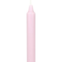 daiktų PURE kūginės žvakės Antikvarinės rožinės Wenzel žvakės rožinės spalvos 250/23mm 4vnt