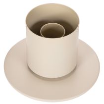 daiktų Modernus kūginis žvakidės formos indas su stikliniu cilindru ir pagrindu, 31 cm