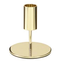 daiktų Auksinės spalvos modernus metalinis žvakidės, aukštis 10 cm, 4 vnt.