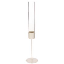 daiktų Žvakidė su stikliniu cilindru ant metalinio pagrindo 50 cm