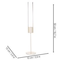 daiktų Žvakidė su stikliniu cilindru ant metalinio pagrindo 50 cm