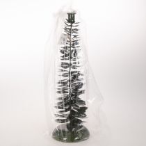 daiktų Žvakidė su kalėdinės eglutės raštu, žalio metalo, 45 cm