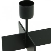 daiktų Žvakidė juoda, žvakidė Advento vainikas 40cm H8cm