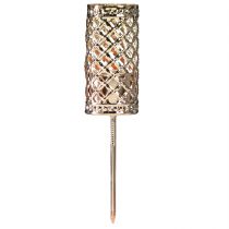 daiktų Žvakidės iš pagaliukų, auksinės, Ø22 mm, aukštis 10 cm, 4 vnt.