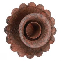 daiktų Žvakės laikiklis, skirtas prijungti rūdžių išvaizdą Ø8,5cm H4cm 4vnt