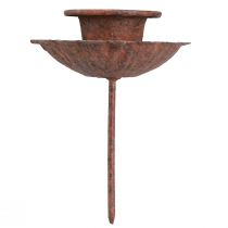 daiktų Žvakės laikiklis, skirtas prijungti rūdžių išvaizdą Ø8,5cm H4cm 4vnt