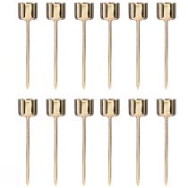 daiktų Žvakių laikiklis, skirtas prijungti raudoną auksą Ø22 mm H10,5 cm 12 vnt.