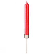 daiktų Žvakių laikiklis lazdelė sidabro užkimšimui Ø22mm 10,5cm 12 vnt.