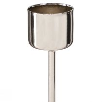 daiktų Žvakių laikiklis lazdelė sidabro užkimšimui Ø22mm 10,5cm 12 vnt.