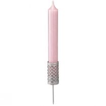 daiktų Žvakių laikiklis lazdelė užkimšimui sidabro pilkumo Ø24mm H10cm 4 vnt