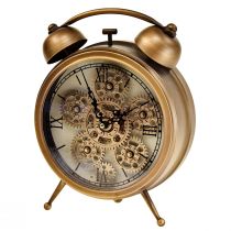 daiktų Steampunk laikrodis su romėniškais skaičiais žadintuvas 23x8x29,5cm