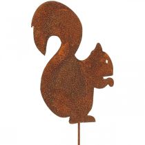 Sodo kištukas voverės patina dekoratyvinis kištukas 20cm