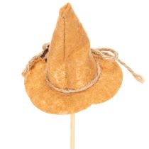 daiktų Dekoratyviniai veltinio raganos skrybėlių pagaliukai rudeniniam stalo papuošimui, 28 cm, 12 vnt.