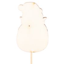 daiktų Dekoratyviniai Kalėdų Senelio kuolai gėlių kompozicijoms ir vazoniniams augalams, 31 cm, 12 vnt.