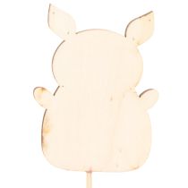 daiktų Dekoratyvinė paršelio formos gėlė, medinė, 31 cm, 16 dalių