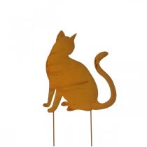 Patina Garden Stake Cat Skele Stake Retro H41,5cm