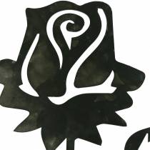 daiktų Metalinis kištukas rožinis sidabriškai pilkas, baltas plautas metalas 20cm × 11,5cm 8 vnt.