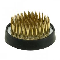 daiktų Gėlių ežiukas ežiukas Kenzan Ikebana žalvarinis apvalus Ø 40mm