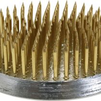 daiktų Įkraunamas ežiukas Kenzan apvalios gėlės ežiukas sidabrinis žalvaris Ø60mm