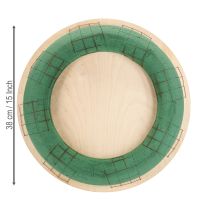 daiktų Gėlių putplasčio vainikas, medinė lenta, šlapios gėlių putos, 38 cm, 2 vnt.