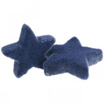 Kalėdiniai pabarstukai, žvaigždutės, mėlyni Ø4/5cm 40p