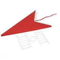 daiktų Žvaigždės formos pakabinama dekoracija iš popieriaus su džiuto virvele