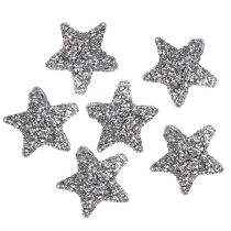 daiktų Star Glitter 1,5cm sidabro apibarstymui 144vnt