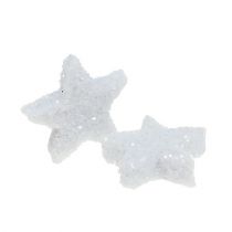 daiktų Star Glitter 1,5cm baltai pabarstyti 144vnt