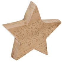 daiktų Medinių žvaigždžių dekoracijų rinkinys stalui ir palangei, 5 cm, 9 dalys