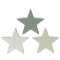 daiktų Dekoratyvinė žvaigždės figūrėlė, stalo dekoracija, 10 cm, 3 dalys