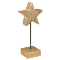 daiktų Medinės žvaigždės, natūralios, medinės žvaigždės, pastatomos, aukštis 23 cm, 2 vnt.