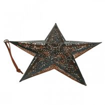 daiktų Kalėdinė kabykla star metal star black H25.5cm