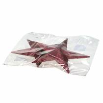 daiktų Dekoratyvinė kabykla glitter star bordo 21cm 2vnt