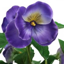 Dirbtinės našlaitės violetinės dirbtinės gėlės pievos gėlė 30cm