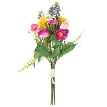 daiktų Dirbtinių gėlių puokštė, pavasarinė dekoracija svetainei ir biurui, 37 cm