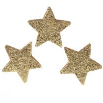daiktų Sklaidos žvaigždės šviesaus aukso žėrutis 4-5cm 40vnt