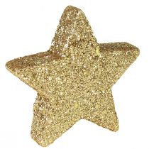 daiktų Sklaidos žvaigždės šviesaus aukso žėrutis 4-5cm 40vnt