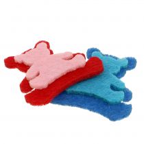 daiktų Dekoratyvinis meškiukas iš veltinio įvairių spalvų 3,5cm x 3,5cm 100 vnt.