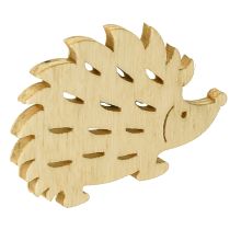 daiktų Taškinė apdaila medinė ežiuko dekoracija žalia ruda balta 4x3cm 72 vnt