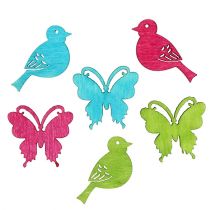 daiktų Streudeko medžio paukščių drugelių asorti spalvų 2cm