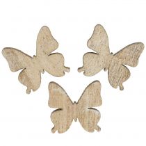 daiktų Išsklaidyta dekoracija drugelio mediena gamta 2cm 144psl