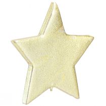 daiktų Išsklaidytos puošybos žvaigždės auksinės Ø3/5/7cm – 2 pasirinkimas – 44 vnt.