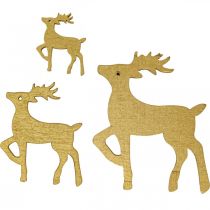 Papuošimas kalėdiniais gabalėliais medžio dekoracija elnias 50 vnt