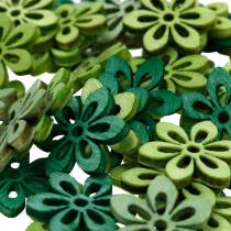 Pabarstykite dekoravimo gėlių žalią, šviesiai žalią, mėtų medžio gėles pabarstyti 144p
