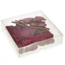 daiktų Taškinė dekoracija širdelė violetinė 3-5cm 48 vnt