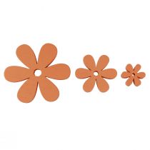 daiktų Išsklaidytos dekoracijos medžio gėlės žiedai oranžinės vasaros Ø2–6cm 20vnt
