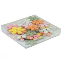 daiktų Taškinė apdaila medžio gėlių spalvota stalo apdaila Ø3-4cm 48 vnt